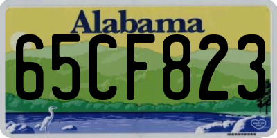 AL license plate 65CF823