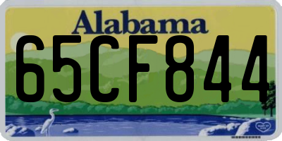 AL license plate 65CF844