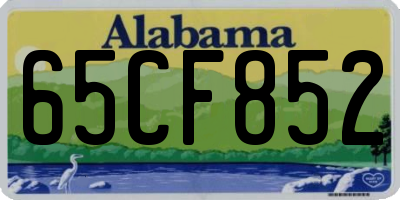 AL license plate 65CF852