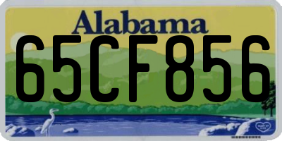 AL license plate 65CF856