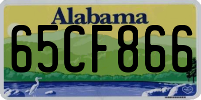 AL license plate 65CF866