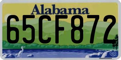 AL license plate 65CF872