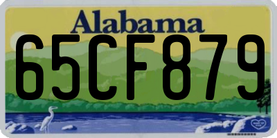 AL license plate 65CF879