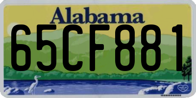 AL license plate 65CF881
