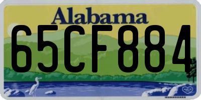 AL license plate 65CF884