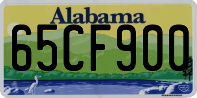 AL license plate 65CF900