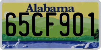 AL license plate 65CF901