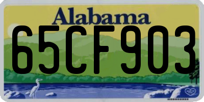 AL license plate 65CF903