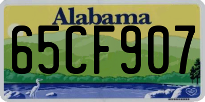 AL license plate 65CF907