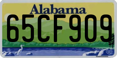 AL license plate 65CF909