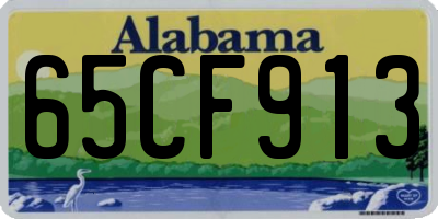 AL license plate 65CF913
