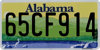 AL license plate 65CF914