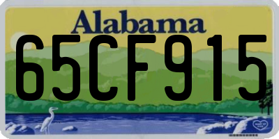 AL license plate 65CF915