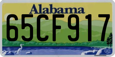 AL license plate 65CF917