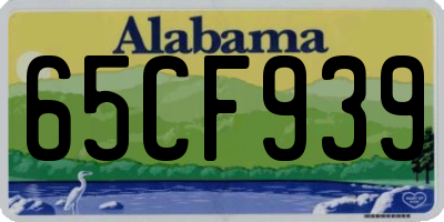 AL license plate 65CF939