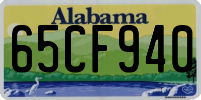 AL license plate 65CF940
