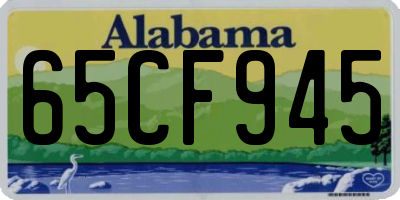 AL license plate 65CF945