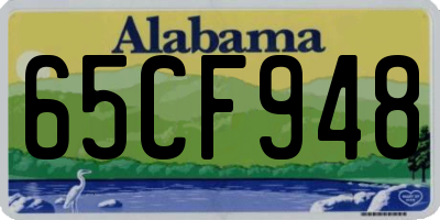 AL license plate 65CF948