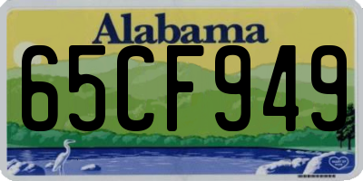 AL license plate 65CF949