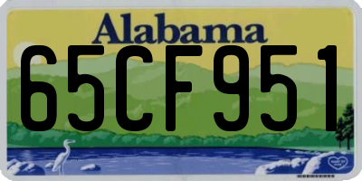AL license plate 65CF951