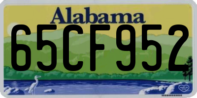 AL license plate 65CF952