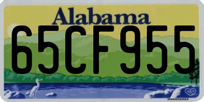 AL license plate 65CF955