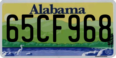 AL license plate 65CF968