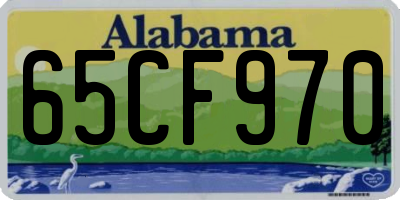 AL license plate 65CF970