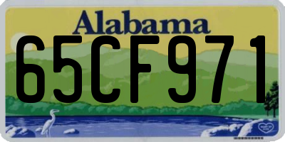 AL license plate 65CF971
