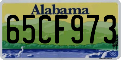 AL license plate 65CF973