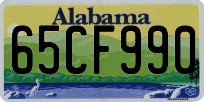 AL license plate 65CF990