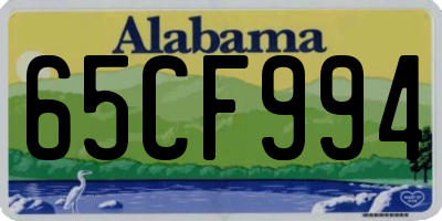 AL license plate 65CF994