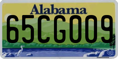 AL license plate 65CG009