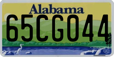 AL license plate 65CG044