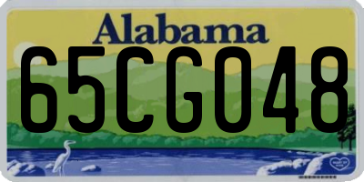 AL license plate 65CG048