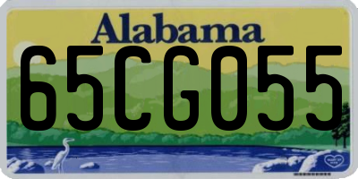 AL license plate 65CG055