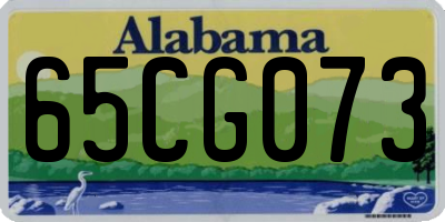AL license plate 65CG073