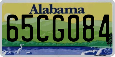 AL license plate 65CG084