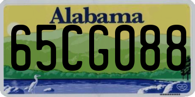 AL license plate 65CG088