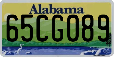 AL license plate 65CG089
