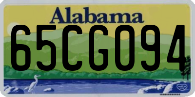 AL license plate 65CG094