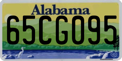 AL license plate 65CG095