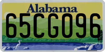 AL license plate 65CG096