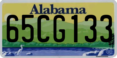 AL license plate 65CG133
