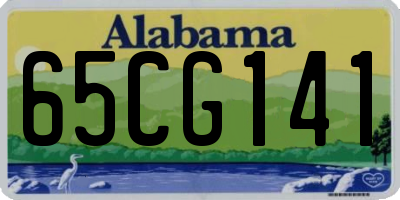 AL license plate 65CG141