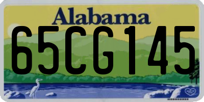 AL license plate 65CG145