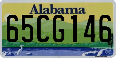 AL license plate 65CG146