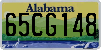 AL license plate 65CG148