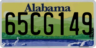 AL license plate 65CG149