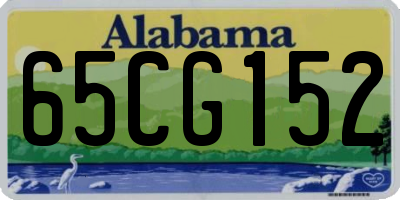 AL license plate 65CG152